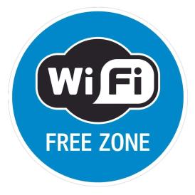 Наклейка Знак VRO011 "Зона WI-FI бол" (пленка, 100*100мм)
