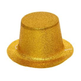 Шляпа карнавальная Цилиндр D14см микс