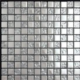 Мозаика стеклянная PA-01-23 NATURAL 29,8х29,8 серебро