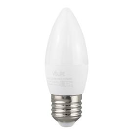 Лампа светодиодная белый свет Е27 9 Вт 4000К 750Лм LED-C37-9W/NW/E27/FR/NR Volpe
