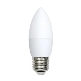 Лампа светодиодная дневной белый свет Е27 7 Вт 6500К 600Лм LED-C37-7W/DW/E27/FR/NR  Volpe