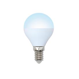 Лампа светодиодная белый свет. Е14 7 Вт 4000К 600Лм LED-G45-7W/NW/E14/FR/NR Volpe,