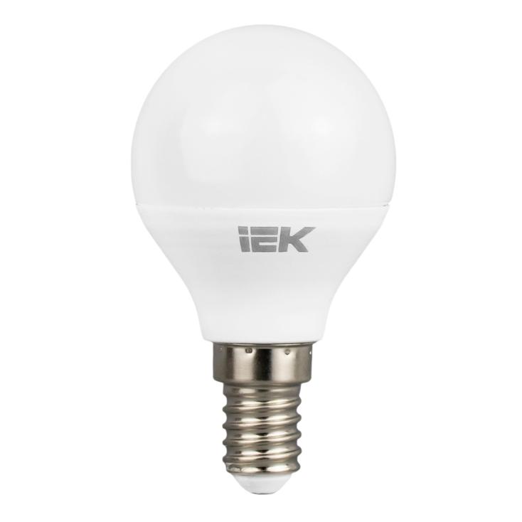 Лампа светодиодная LED Е14.3Вт 3000К тепл. бел шар 216лм 230-240В ИЭК LLE-G45-3-230-30-E14
