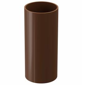 Труба водосточная круглая ПВХ 80 мм 1000 мм коричневая