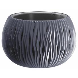Кашпо Sandy Bowl basic DSK290WS S433 антрацит 29х19 см 3,9 л