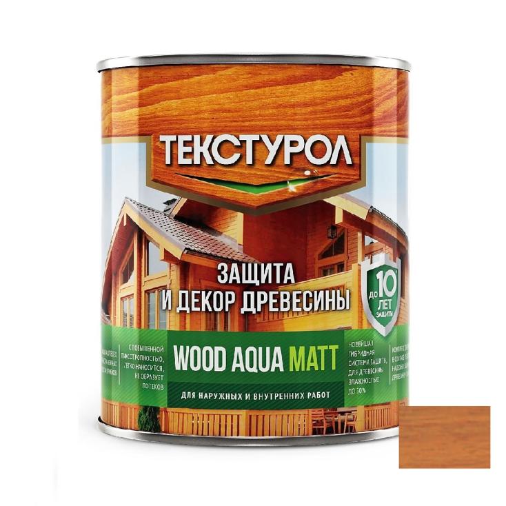 Текстурол WOOD AQUA MATT деревозащитное средство на вод. основе Дуб 0,8л Л-С(6)