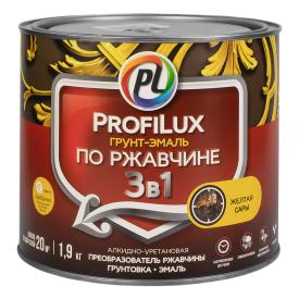 Грунт эмаль по ржавчине Profilux 3 в 1 Желтая 1,9 кг