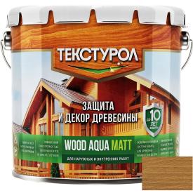 Текстурол WOOD AQUA MATT деревозащитное средство на вод. основе Тик 10л Л-С