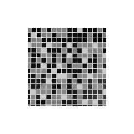 Панель ПВХ Мозаика чёрная 955х480 мм