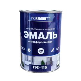 Эмаль ПФ-115 PROREMONTT серый RAL 7004 0,9 кг Л-С