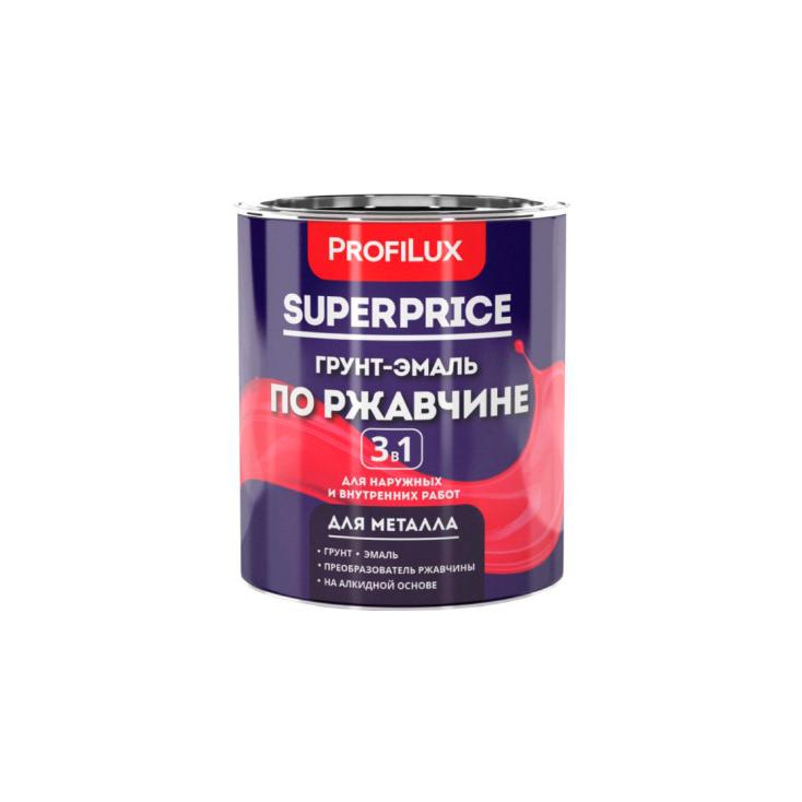 Грунт-эмаль Profilux SUPERPRICE  3в1 коричневая 0,9 кг