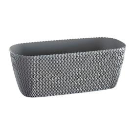 Кашпо Splofy misa DSPC400-405U серый камень 39,7х18 см 7,4 л
