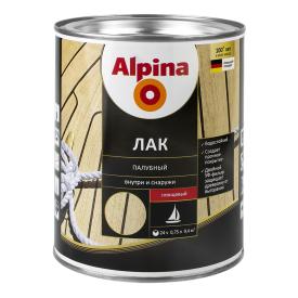 Лак алкидно-уретановый палубный глянцевый Alpina, 0,75 л