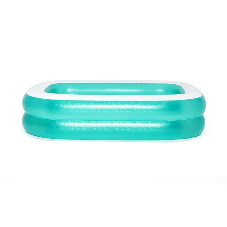 Бассейн детский надувной 201х150х51 см 450 л Bestway Blue Rectangular Family 54005
