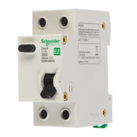 Выключатель автоматический дифференциального тока Schneider Electric EZ9D34616 2п (1P+N) C 16А 30мА тип AC 4.5кА EASY9 2 мод