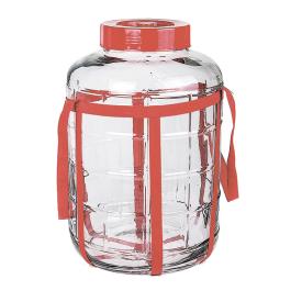 Бутыль стеклянная с крышкой-гидрозатвором 18 л
