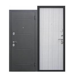 Дверь металлическая Гарда Муар 7.5см 960x2050мм L белый ясень