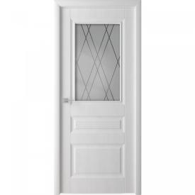 Полотно дверное ДО Каскад 600мм стекло белый ясень ламинированное