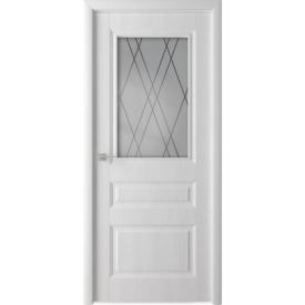 Полотно дверное ДО Каскад 800мм стекло белый ясень ламинированное