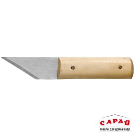 Нож сапожный 175 мм деревянная ручка Металлист 10601