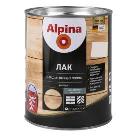 Лак алкидно-уретановый для деревянных полов шелк-матовый Alpina, 0,75 л (6)