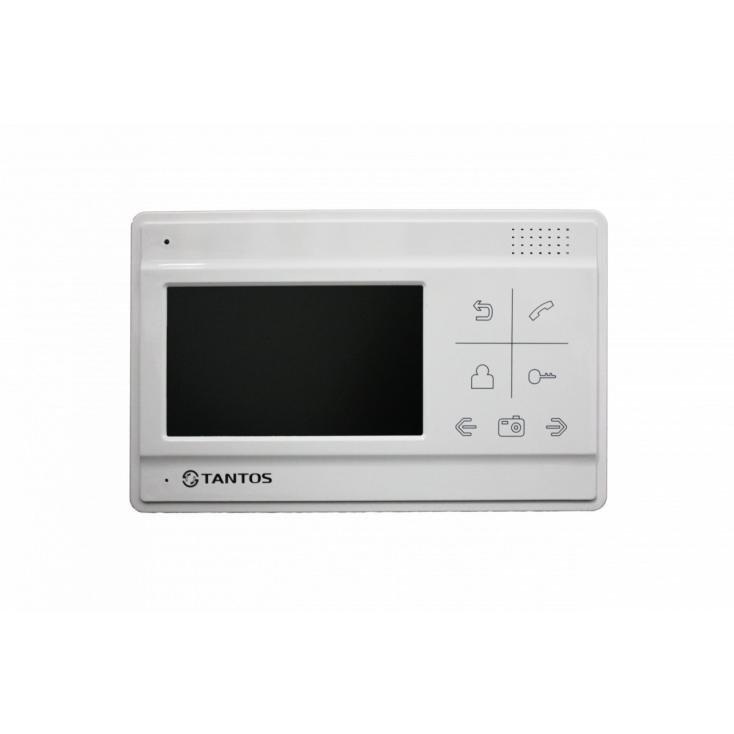 Монитор цвет. видеодомофона TFT LCD 4,3" , 2 панели, 2 камеры, запись фото и видео (microSD)