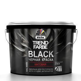 Краска ВД"Dufa" TREND FARBE  BLACK, RAL 9005 (черная)10л
