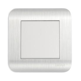 Выключатель LUXAR Deco с/у 1-кл. серебро с рифленой рамкой, 250В 10А (10.001.03)