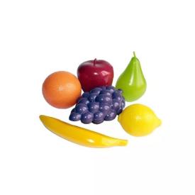 Муляж Набор фруктов (яблоко, лимон, груша, виноград, банан)