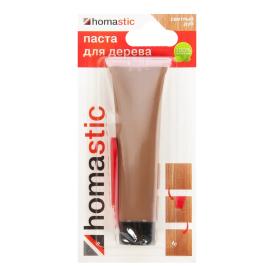 Паста homastic для восстановления паркета и ламината 50гр (светлый дуб)