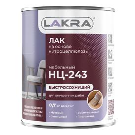 Лак мебельный НЦ-243 Лакра матовый 0,7 кг