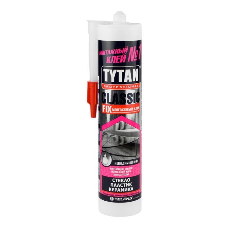 Клей монтажный каучуковый прозрачный TYTAN Classic Fix 310мл