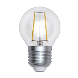 Лампа светодиодная шарик прозрачный 9Вт Е27 Серия Sky теплый бел.свет 3000К LED-G45-9W/3000K/E27/CL PLS02WH