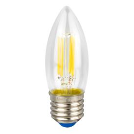 Лампа светодиодная свеча прозрачная 9 Вт Е27 Серия Sky теплый бел.свет 3000К LED-C35-9W/3000K/E27/CL PLS02WH