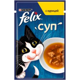 Корм для кошек влажный Felix Soup GIG Курица 48 г