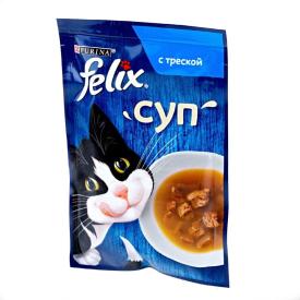 Корм для кошек влажный Felix Soup GIG Треска 48 г