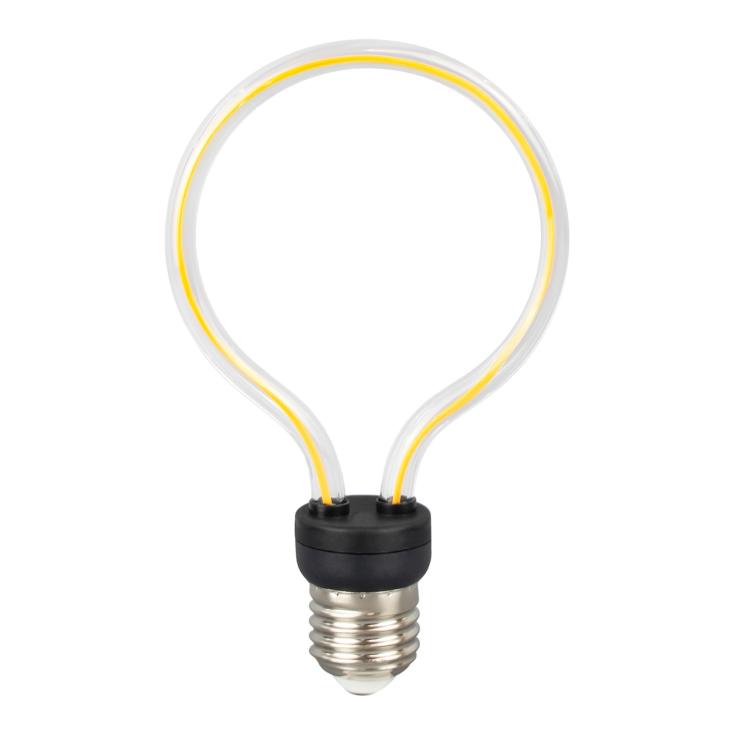 Лампа светодиод. LED Art filament.E27 4 Вт 2400K  round BL150