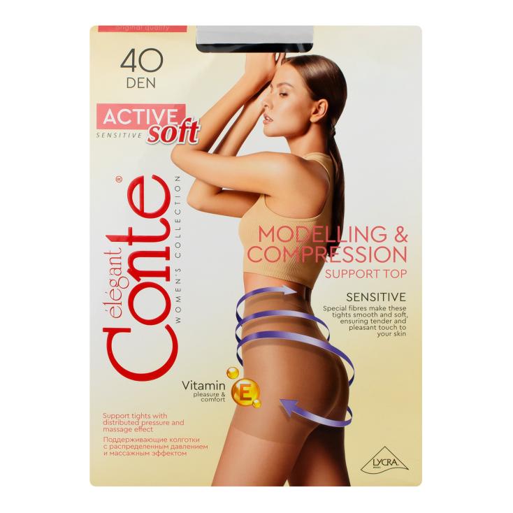 Колготки Conte Active soft 40 nero 5