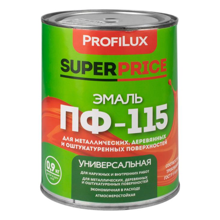 Эмаль ПФ-115 SUPERPRICE белая 0,9 кг