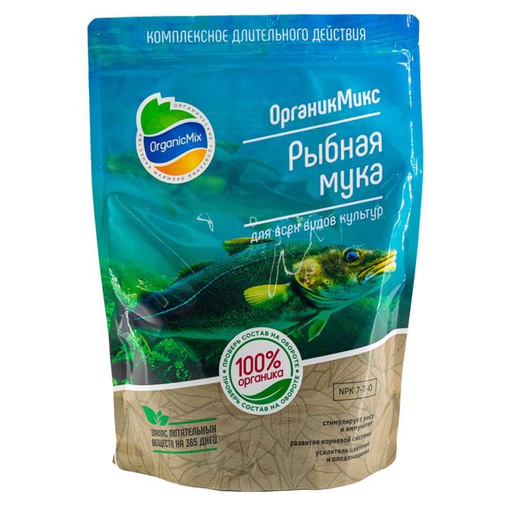 Удобрение Рыбная мука ОрганикМикс 850 г