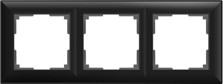 Рамка 3-м черный матовый Werkel WL14-Frame-03