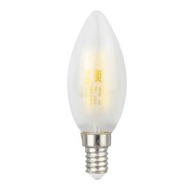 Лампа светодиодная Е14 7 Вт свеча 4000К белый 805 лм 230В прозрачная.ИЭК LLF-C35-7-230-40-E14-FR