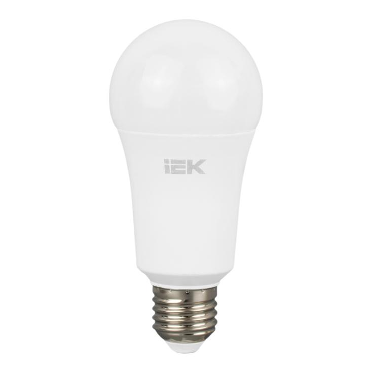 Лампа светодиодная E27 A60 15Вт грушевидная 4000К 1350 лм 230-240В ИЭК LLE-A60-9-230-40-E27