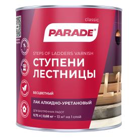 Лак для ступеней Parade Ступени & Лестницы L15 бесцветный матовый 0,75 л