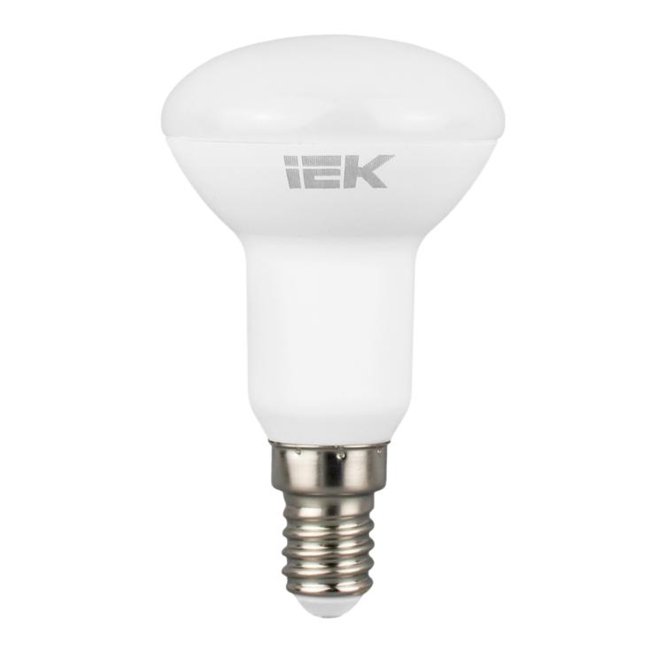 Лампа светодиодная ECO ИЭК R50 5Вт 4000К E14 230-240В 450лм белая теплая LLE-R50-5-230-30-E14