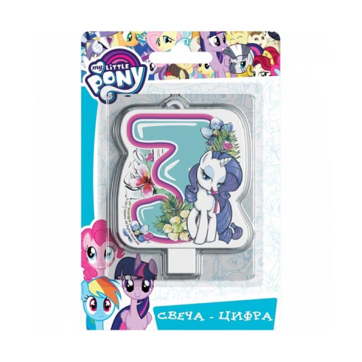 Свеча-цифра  "3" My Little Pony