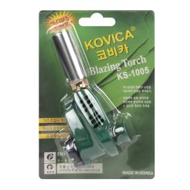 Горелка газовая с пьезоподжигом Kovica КS-1005 зеленый корпус