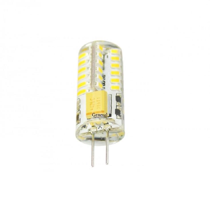 Лампа general led g4 3w 220v smd 4500k силикон