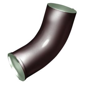 Колено сливное металл Optima 90 мм RAL 8017 шоколад