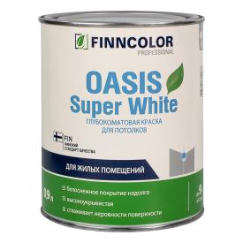 Краска Finncolor OASIS SUPER WHITE белая глубокоматовая 0,9 л